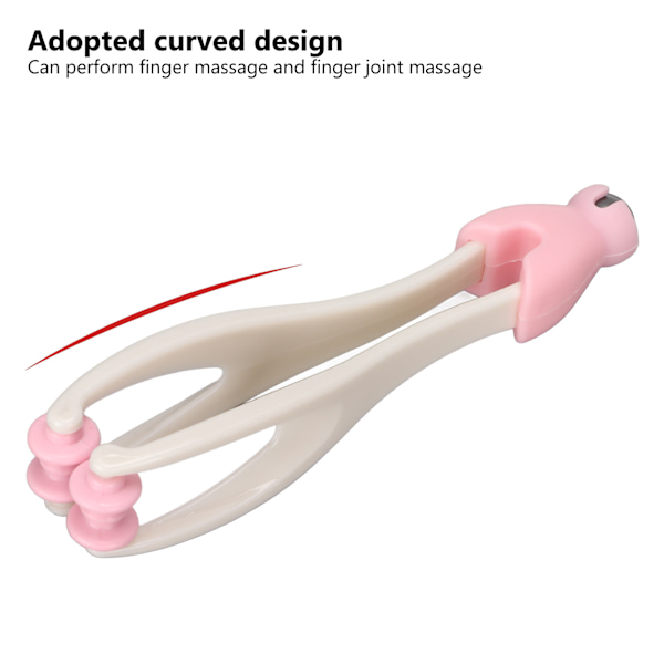 Finger Joint Massager Relief Stress Promote Circulation Multifunctional Acupoint Massage RollerPink