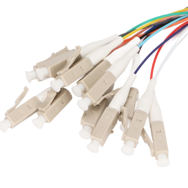 Fiberoptisk kabel 12 tråder Keramisk Ferrule Lavt innsettingstap Singelmodus Optisk Fiber Patch Cord for Instrumentering