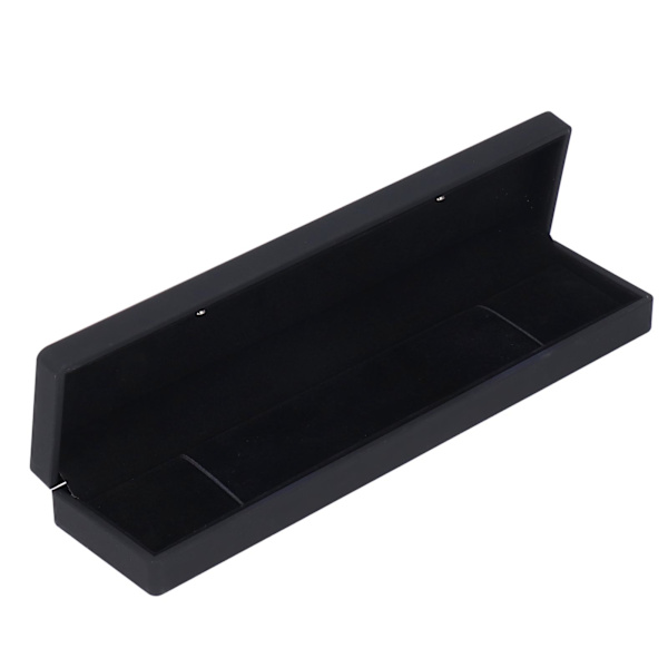 LED Smykkeskrin Elegant Fløjl Halskæde Armbånd Gave Display Case til Frieri Bryllup