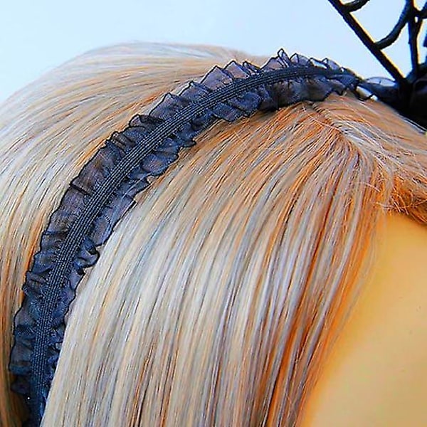 Halloween Edderkop Hårbøjle Edderkoppespind Hår Bøjle Halloween Fest Cosplay Maskerade Kostume Tilbehør