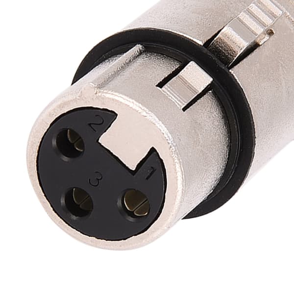 2 stk. 3-bens XLR hunstik til RCA hun lydmikrofonstikadapter