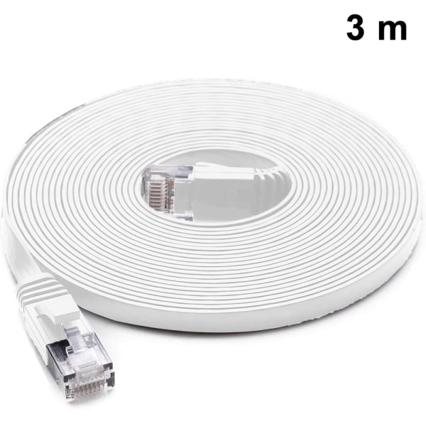 Cat6 Platt Skärmad RJ45 Ethernet Patch Nätverkskabel Pläterad Kontakt STP Ledningar för Hög Hastighet Dator Router Ethernet LAN Nätverk