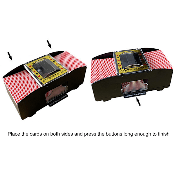 Automatisk pokershuffler Elektrisk pokershufflingmaskin Brädspel Spelkort Shuffler