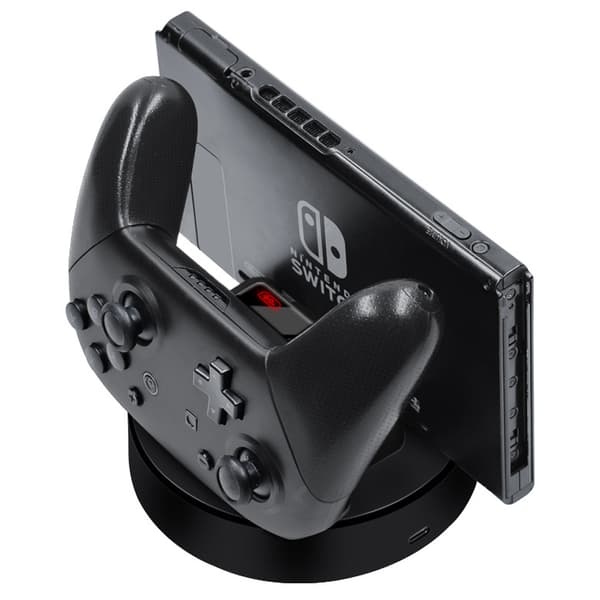 Laddningsstation Dock för 4 Nintendo Switch Värdladdare Controllers Två externa USB-strömutgångsgränssnitt