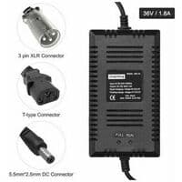 1 stk-lader-(36V Europeisk standard XLR-hode blybatterilader)