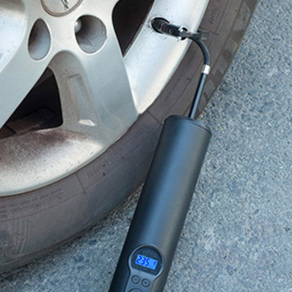 Mini Däckuppblåsare Digital Bärbar Luftkompressor 12V, Trådlös Version 2000mAh Laddningsbart Litiumjonbatteri, Lämplig för bil/Cykel Luftpump,