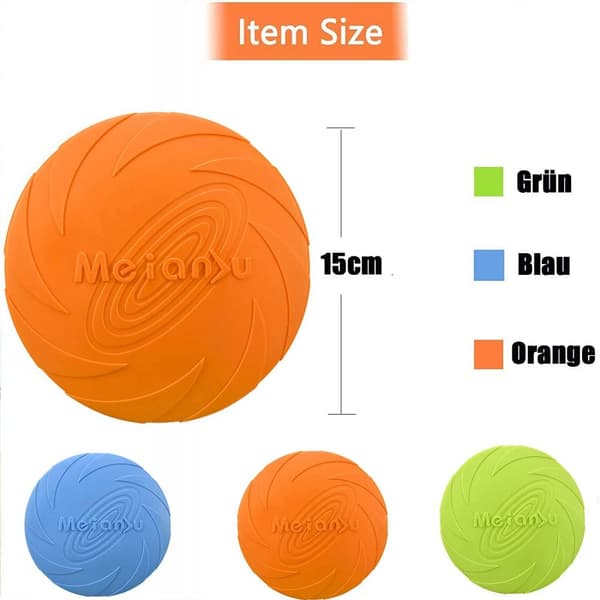 Hunde flying disc, Gummi flying disc, Hunde Scheiben, perfekt til hundetræning