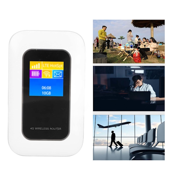 Mobil WiFi Hotspot 5G 4G LTE Ulåst Hotspot Enhet Bærbar Mini WiFi Router med SIM-kortspor for Reise