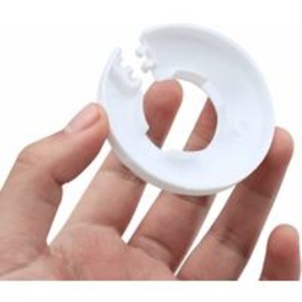 Plast Radiatorkåpa, 50 st Värmeelement Rörslang Plast Radiatorkåpa för 20mm Diameter 25mm Slang (Vit)
