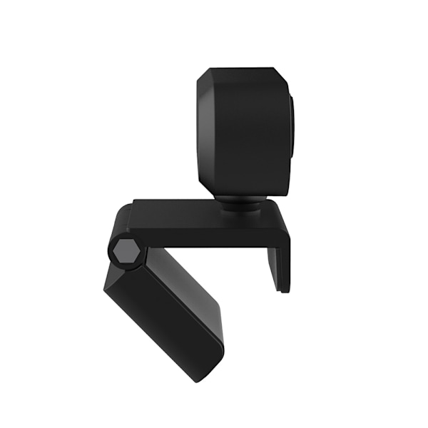 1080P Computerkamera med Mikrofon Desktop USB Webcam Gratis Driver til Videoopkald (Sort)