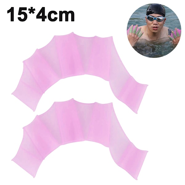 1 par silikon simhandsfena silikon simutrustning fenor handfena simfötter för snorkling surfing fitness