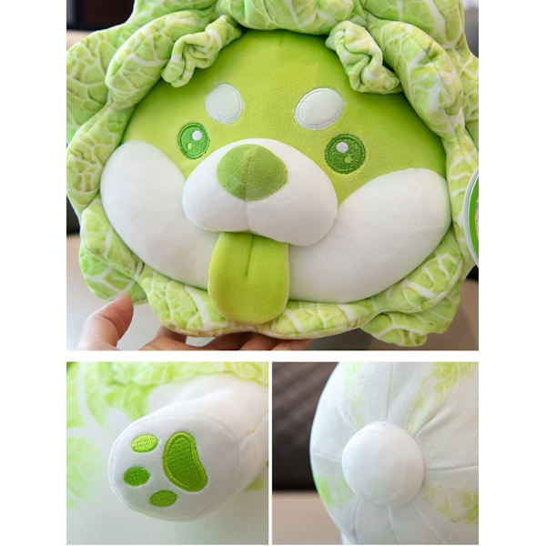 Veggie Dog Plyslegetøj, 35 cm Udstoppede Dyr Plysdukke, Blød og Fluffy