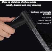 WC-suihku Bidee-suihku 150 cm, Musta