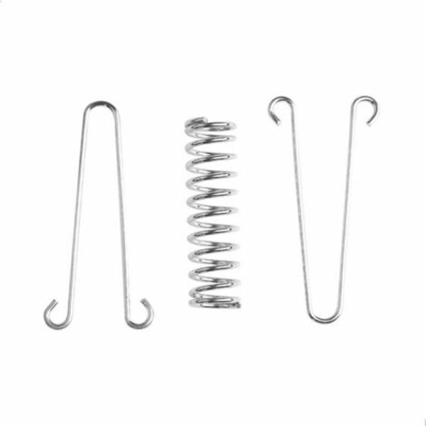 Loop Fjäder Spänningsgardin Fixering - Solsegel Fästen Rostfritt Stål Tillbehör med 4 Spiralfjädrar 8 Karabiner för Tält Markiser Camping, 4 st