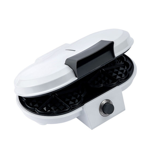 1000 W Vaffeljern for Hjertevafler med Dobbel Plate Temperaturkontroll Non-Stick Belegg Kabeloppbevaring