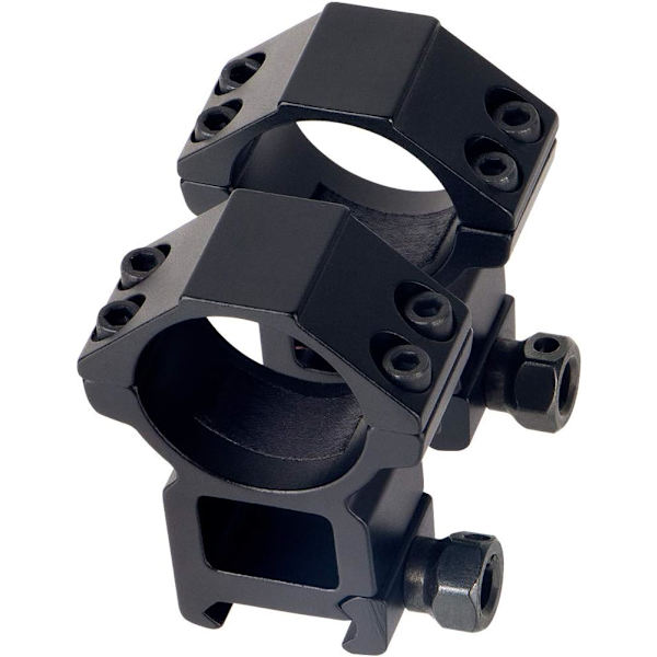Siktesringar 30 mm transparenta höga profilsiktesringar för 20 mm Picatinny/Weaver-skenor