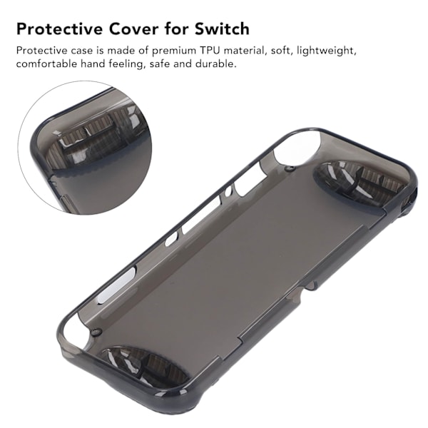 Fuld Beskyttelsesetui Anti-Rids Blødt TPU Cover Støvtæt Kollisionsbestandigt til Switch OLED