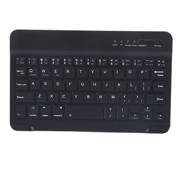Slankt let trådløst Bluetooth-tastatur til Android IOS WIN Sort