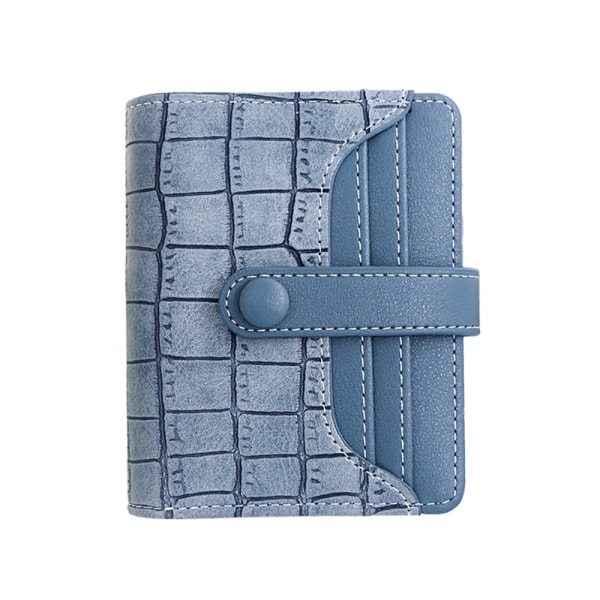 Kort plånbok mode enkel dragkedja väska stenmönster enfärgad handväska kortväska spänne myntväska