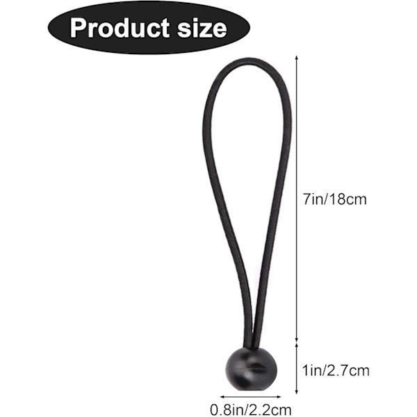 15 SANDOW elastiska, 18cm BACHE spännare, BACHE poolspännare