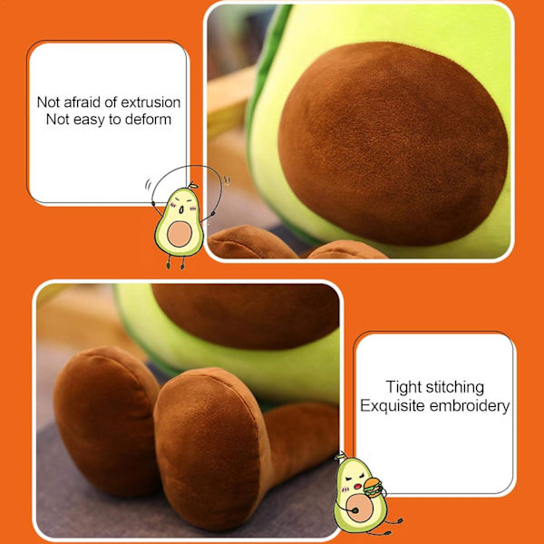 Sød Plys Avocado Legetøj Mini Komfort Plys Pude Dukke Plys Legetøj Blød Plys Pude Udstoppede Dyr Plys Til Soveværelse Stue