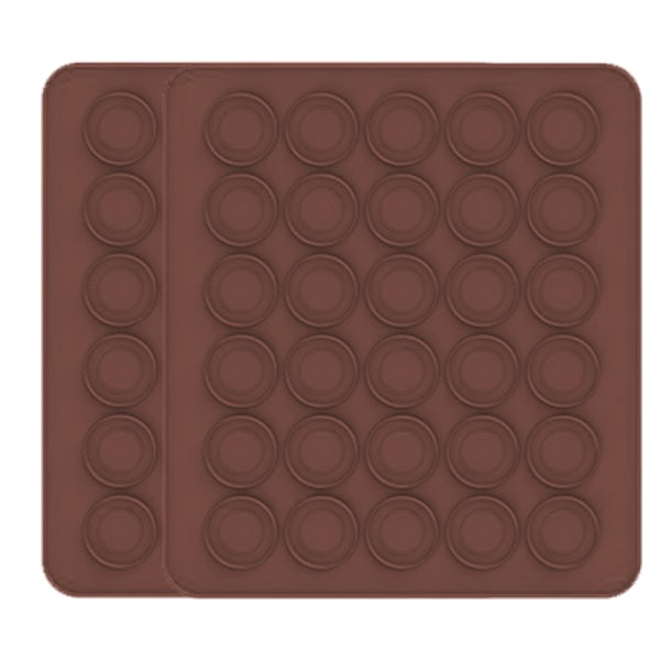 Bakematte silikon bakematte 30 hull makroner silikonmatte silikonform non-stick belagt form makroner
