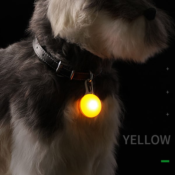 LED Hundesikkerhedslys, Clip-on LED 3 Lystilstande Hundelys til Nattevandring & Camping
