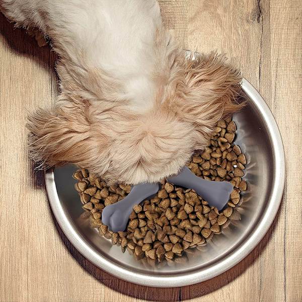3 st Silikon Slow Feeder Insats för Hundskålar - Ben Design Slow Feeder Hundskål Insats för att Sakta Ner Ätandet - Lätt att Rengöra Slow Feeder Hundskålar