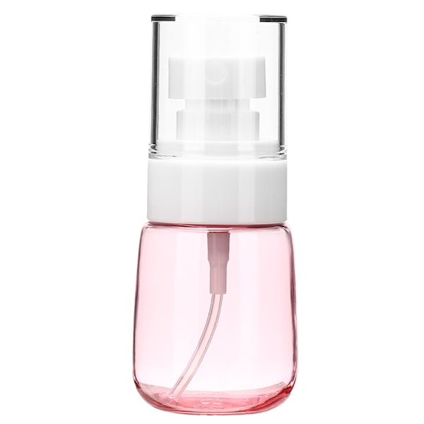 U-formad sprayflaska med tjock botten och ultrafint dimspray, kosmetikflaska 30 ml (transparent rosa)
