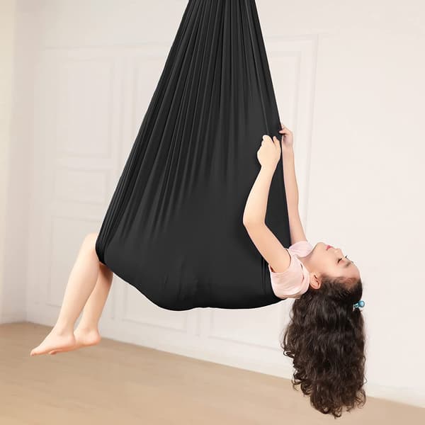 Kinder Schwingen Hängematte, Indoor Schaukel Elastisch Cuddle Hammock Sensory Swing Ideal für , Asperger und sensorische Integration sowie