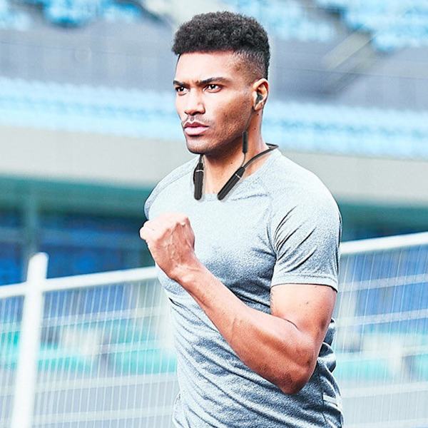 Bluetooth hovedtelefoner med nakkebøjle, Indbygget støjreducerende mikrofon, Trådløst nakkebøjle headset til sport Stereo til Android Vandtæt