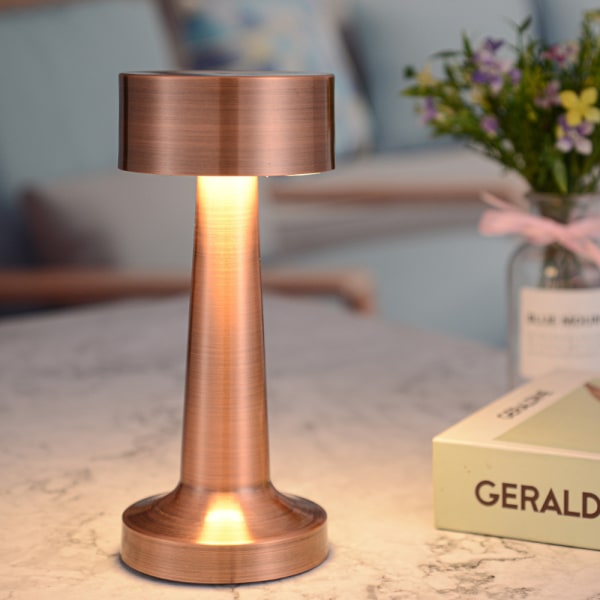 Bærbar LED Bordlampe med Touch Sensor, Genopladelig, Natlampe til Børneværelse, Natbordslampe