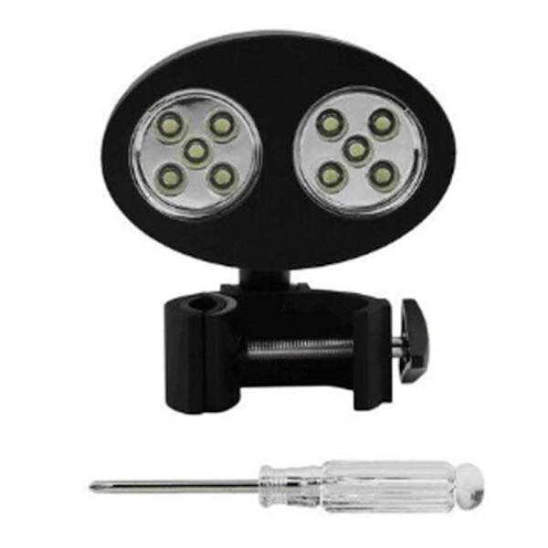 Grillljus för grill, 360° rotation för grill med 10 superljusa LED-lampor - värmebeständig, LED-grilljus för grill - batteri ingår ej