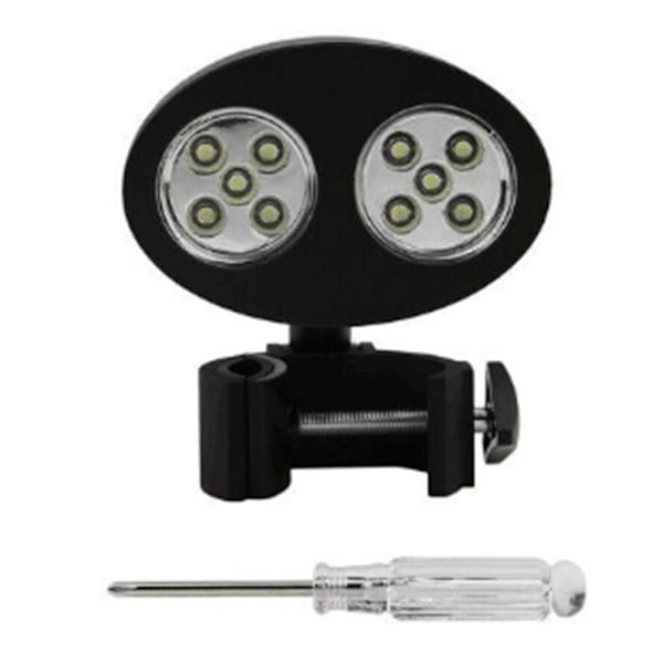 Grilllys til grill, 360° rotation til grill med 10 super klare LED-lys - Varmebestandig, LED-grilllys til grill - Batteri ikke inkluderet