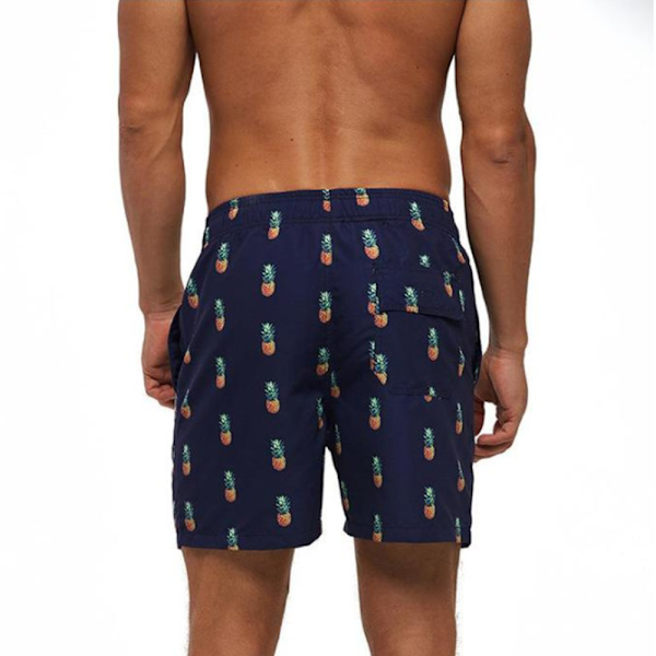Herrshorts, lösa, snabbtorkande, med tryck, för män, sommar, casual, strandbyxor, badbyxor