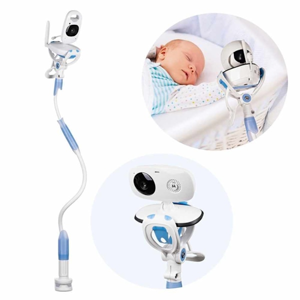 Universell babyvideohållare - Flexibel babykamerafäste för din baby, ingen borrning smartphonehållare