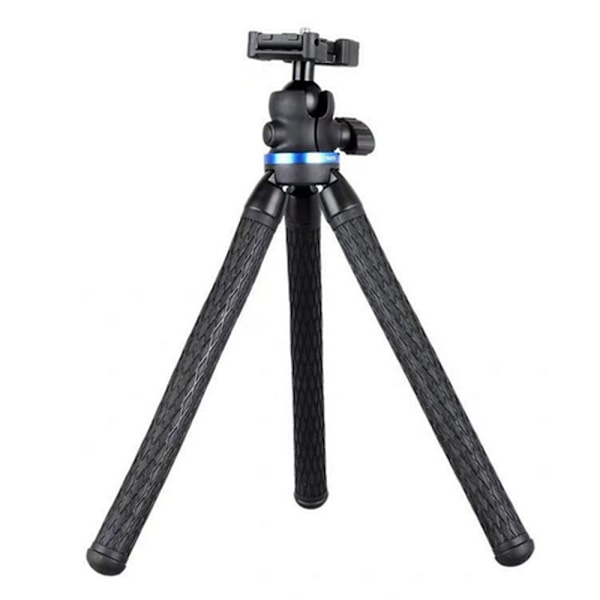 Telefon Tripod, Fleksibelt Mobiltelefonstativ Bærbart Justerbart Holder med Universal Klips 360° Kugleled Kompatibel med iPhone/Android/DSLR/GoPro