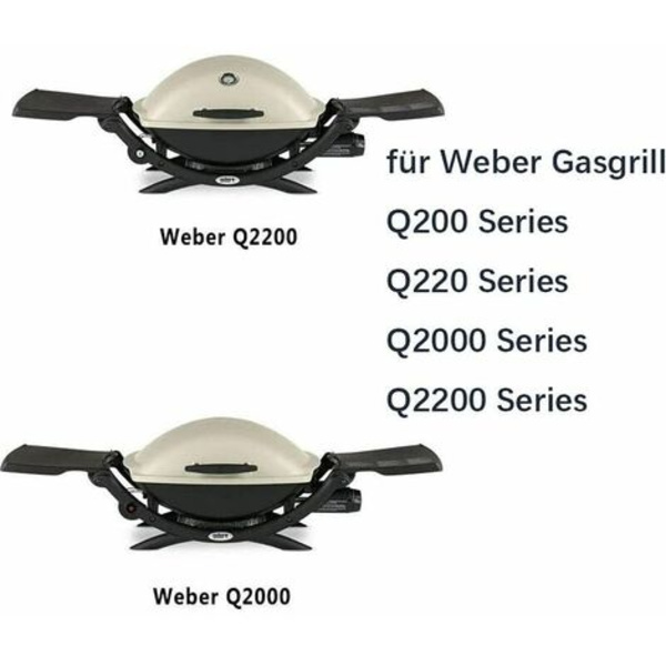 41862 Reservedele til 52 cm brænder til Weber gasgrill Q200 Q220, Q2000, Q2200