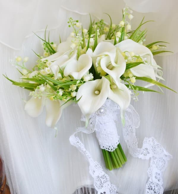 Kunstige Fake Blomster Dekor Bukett Real Touch Blomst
