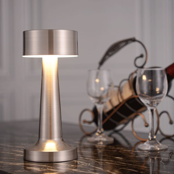 Bärbar LED-bordslampa med touchsensor, uppladdningsbar, nattlampa för barns rum, sängbordslampa