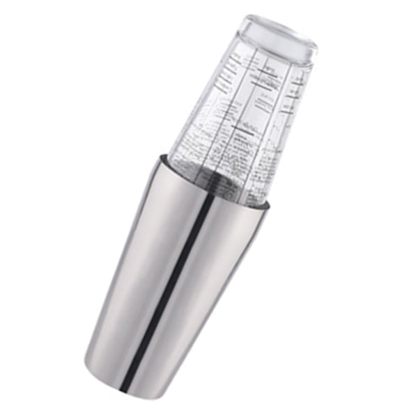 Rustfrit stål 700 ml krus + 400 ml glas, fødevaregodkendt, elegant cocktail shaker inklusive gaveæske