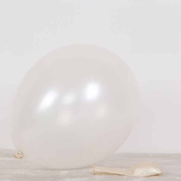 100 stk./pose Perle Latex Balloner Bryllup Fødselsdag Fest Dekoration Sølv