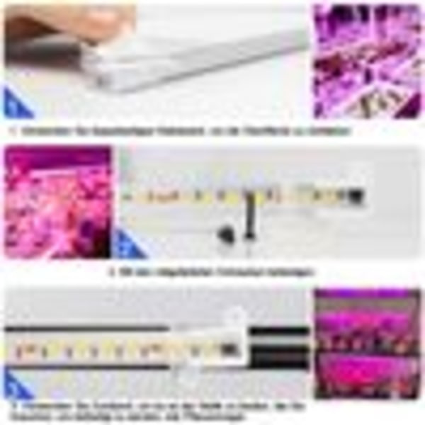 60W LED växtlampa Full Spectrum USB dimbar inomhus växtlampa växtljus med timer