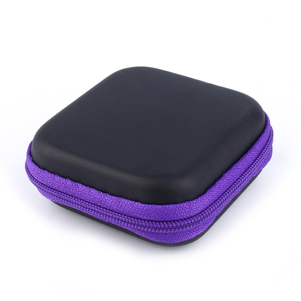 1 stk. Hård Æske Gadget Etui Opbevaringspose Til Nøglering Hovedtelefoner Kabel USB Data Line, 7.5*7.5*2.8cm