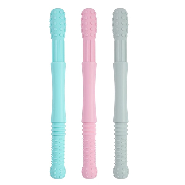 Bitleksak för bebisar, Bitring, Silikonbitring, BPA-fri bitring, Naturlig organisk bitring, Greppleksak, Unisex (3