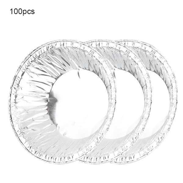 100 st Non-stick Äggtarteform Muffins Kakor Plåt Form Fodral Kopp Kök Bakverktyg