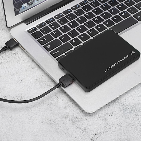2.5in Mobilt Hårddisk Externa Hölje ABS 5Gbps Överföring HDD Box USB3.0 SATASvart