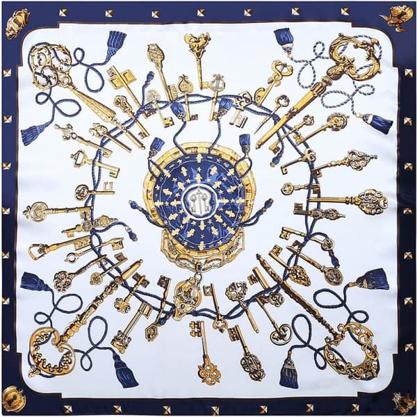 90x90cm Silkesjal för damer