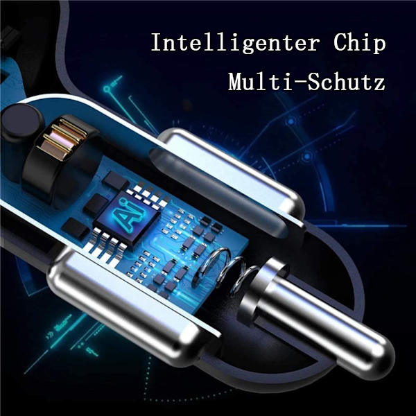 QC 3.0 Billaddare, MoreChioce Universal 12-24V Billaddare Adapter USB Billaddare Billaddare med 4 USB-portar