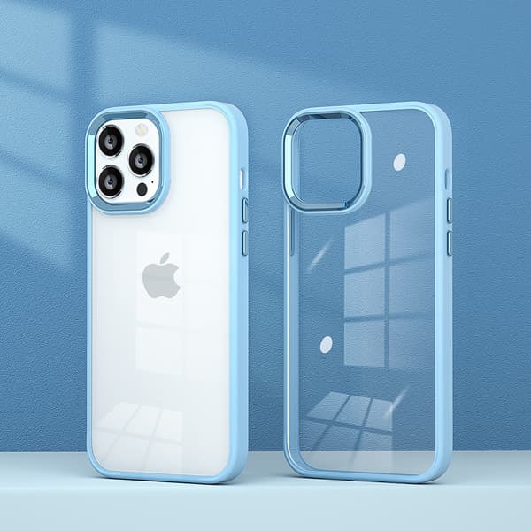 Läpinäkyvä reunus puhelinkotelo -iPhone14promax